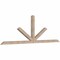 Ekena Millwork Saratoga Smooth Timber Gable Bracket, Douglas Fir, 108"W x 36"H x 3 1/2"D x 3 1/2"F, 8/12 Pitch GBW108X36X0404SAR00SDF - alternate 3